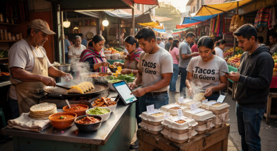 Orden diario y ventas claras en la entrega de comida en tianguis